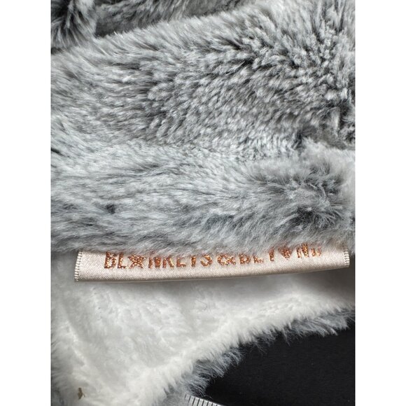 Soft Plush Elephant Baby Lovey Security Blanket By Blankets & Beyond Frosted Gra - Picture 2 of 11